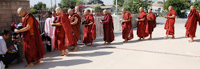 Burmese residents in Los Angeles became monks to honor one year anniversary of Saffron Revolution